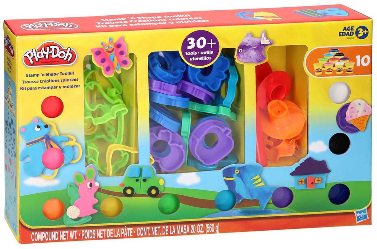 Play-Doh Toolkit met +30 Onderdelen & 10 Kleipotjes — afbeelding 2
