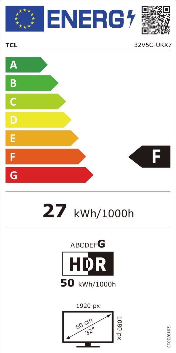 TCL 32V5C - 32 inch - Full HD QLED - 2025 - afbeelding 2