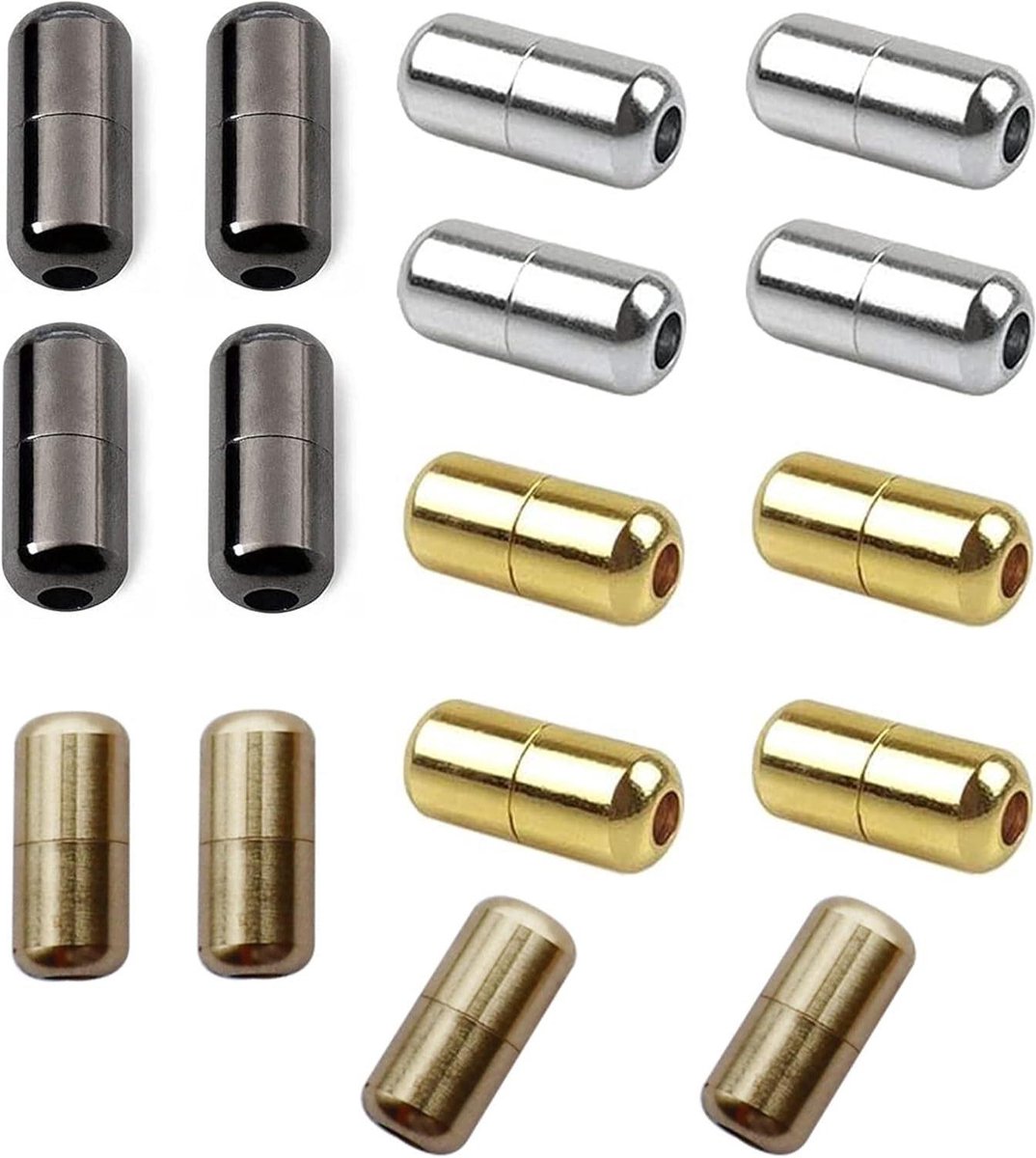 Zachte siliconen horlogeband 20 mm met snelsluiting - Unisex - Zwart-Grijs