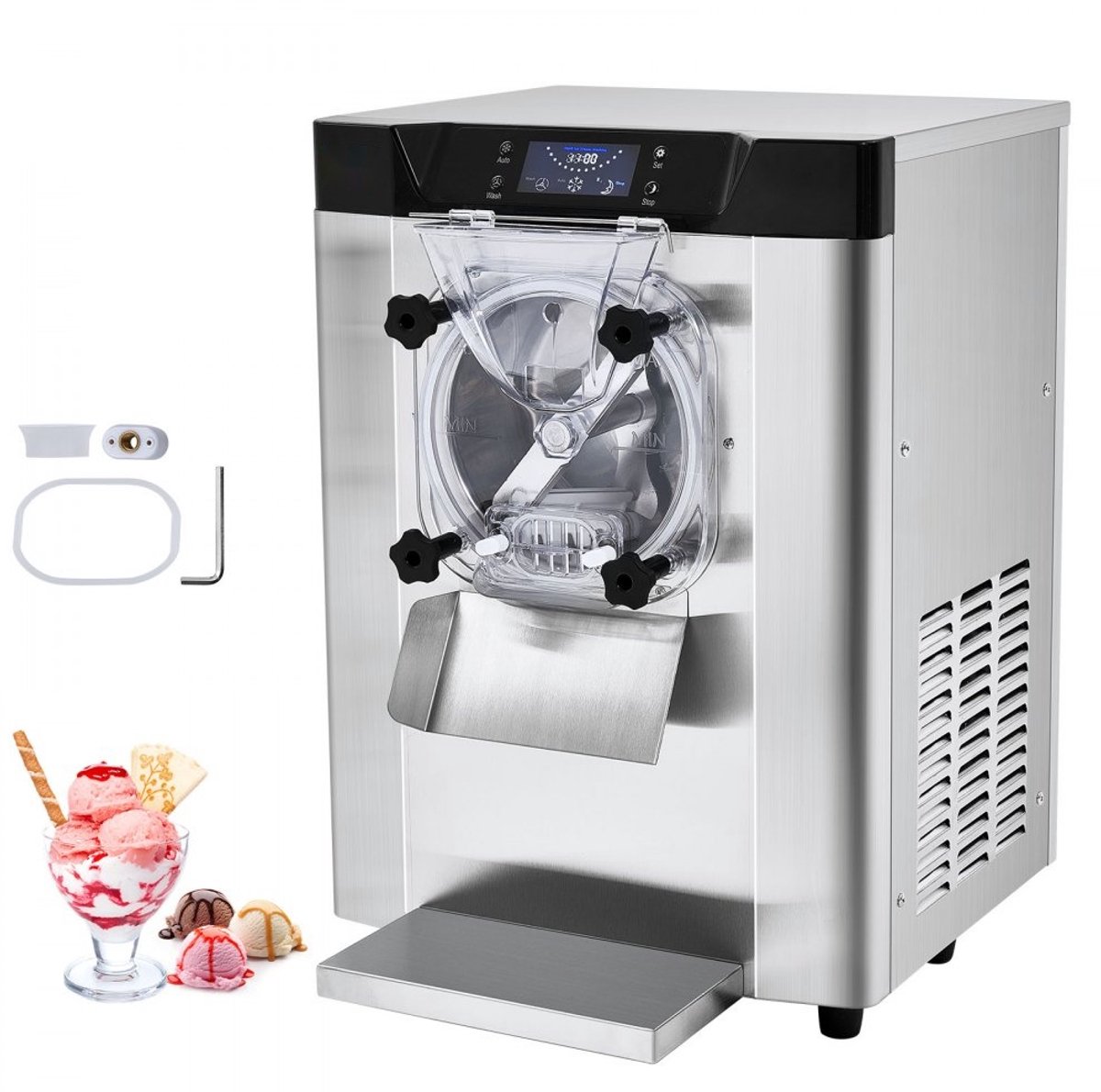 Commerciële IJsmachine - Hardijsmachine - Capaciteit 12 l/uur - Enkele Smaak