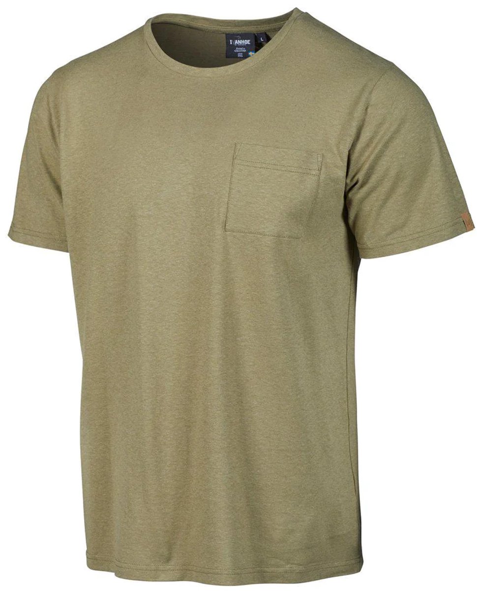 Ivanhoe t-shirt GY Hobbe hemp Dried Herb voor heren - Biologisch katoen - Groen