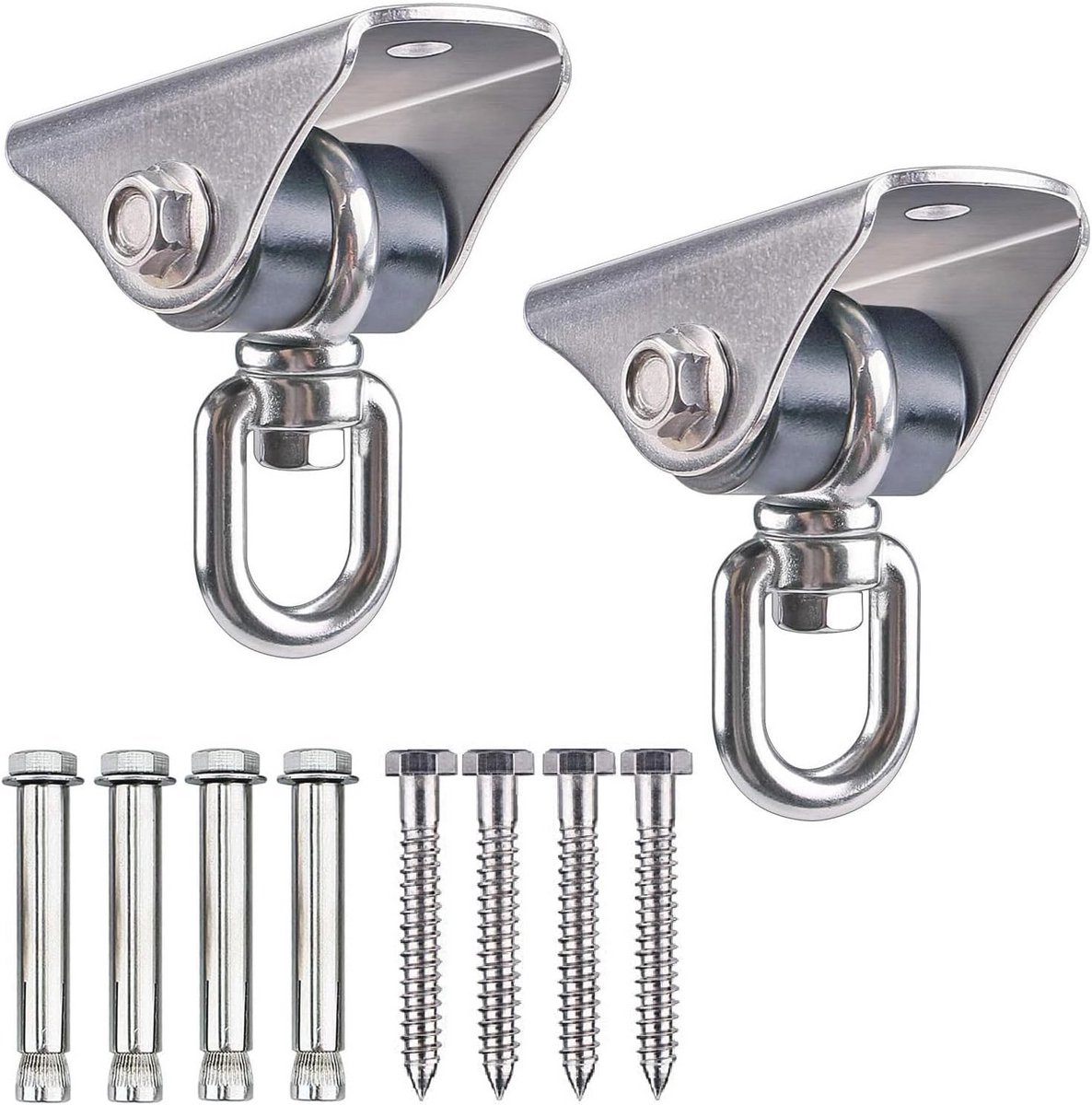 Heavy Duty Swing Hanger voor Hangmat en Stoelen - 360 Draaibare Plafondhaak voor Hout en Beton