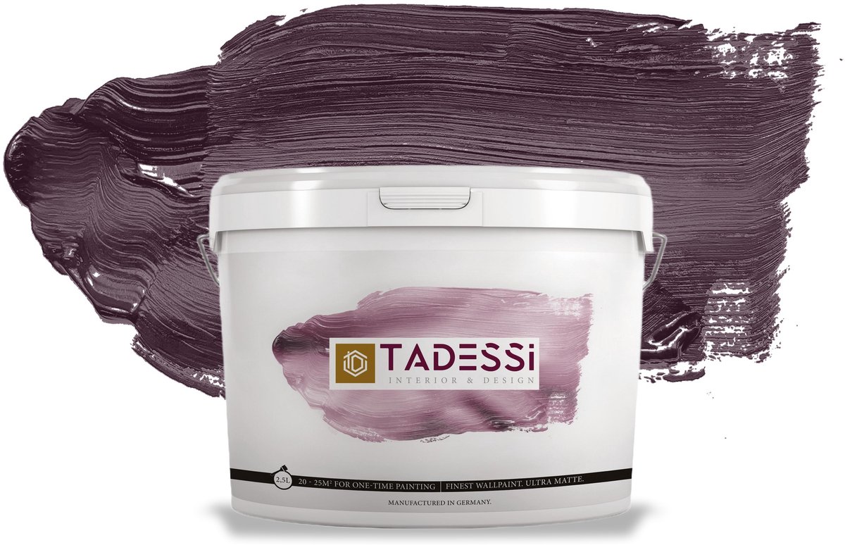 Tadessi Color Vista Muurverf - Dispersie - Bramenpaars Mat - 2,5 L