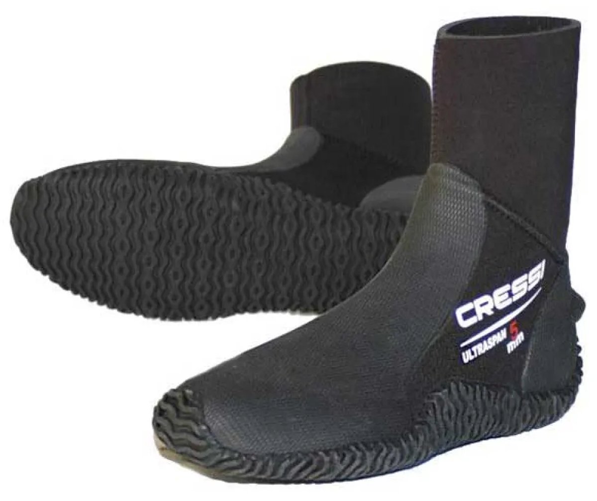 Cressi Ultraspan 5 Mm Duikbooties Zwart EU 46-47