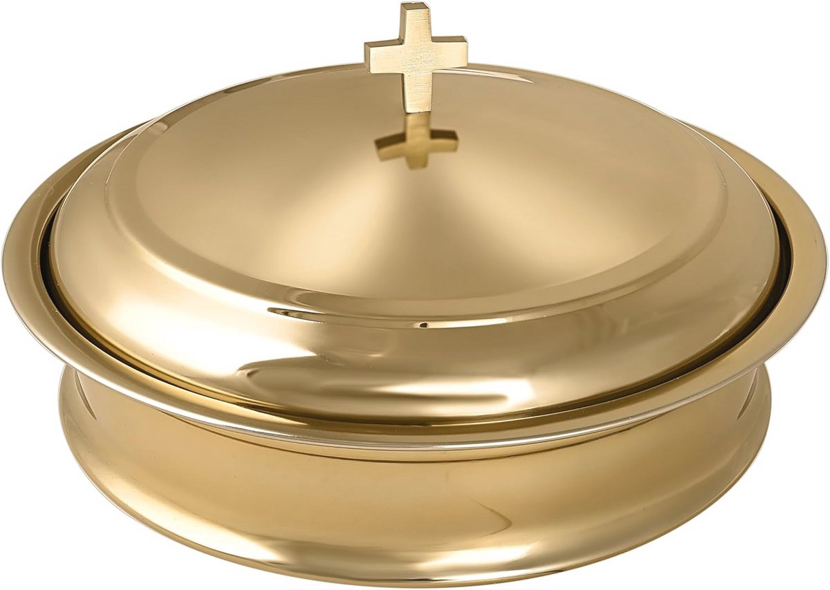 Dienblad Voor Heilige Wijn Met Bescherming - Roestvrij Staal Goud Glanzend