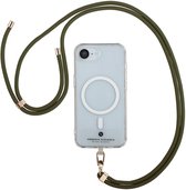 Cordon universel pour téléphone portable Selencia - Chaîne pour téléphone portable - Compatible avec iPhone et Samsung - Vert Sage
