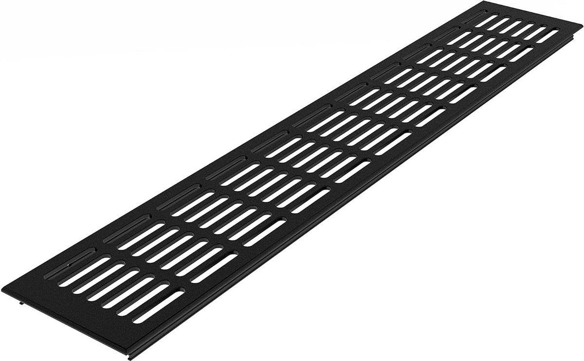 Allecta - Ventilatierooster voor brugventilatie van aluminium 100mm x 1000mm geanodiseerd.