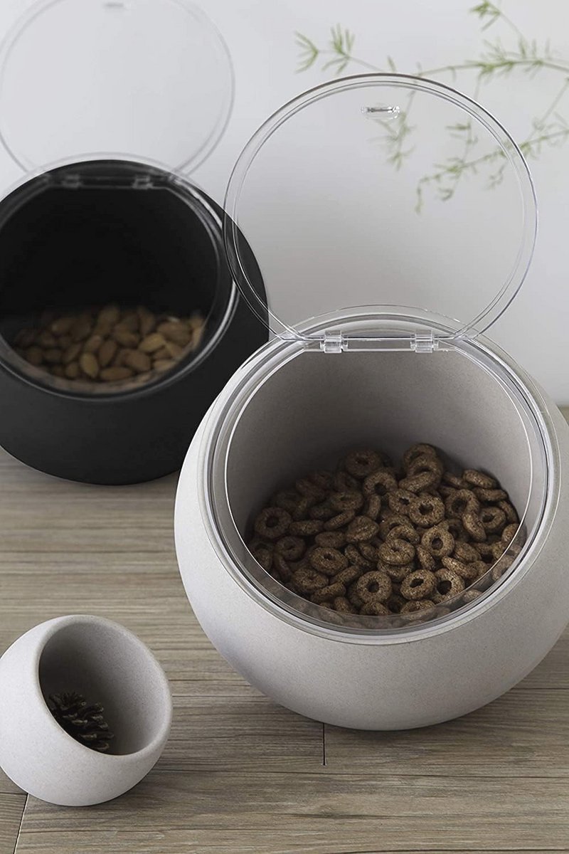 2-delige serveerset met melamine kom en scharnierend deksel - 19cm