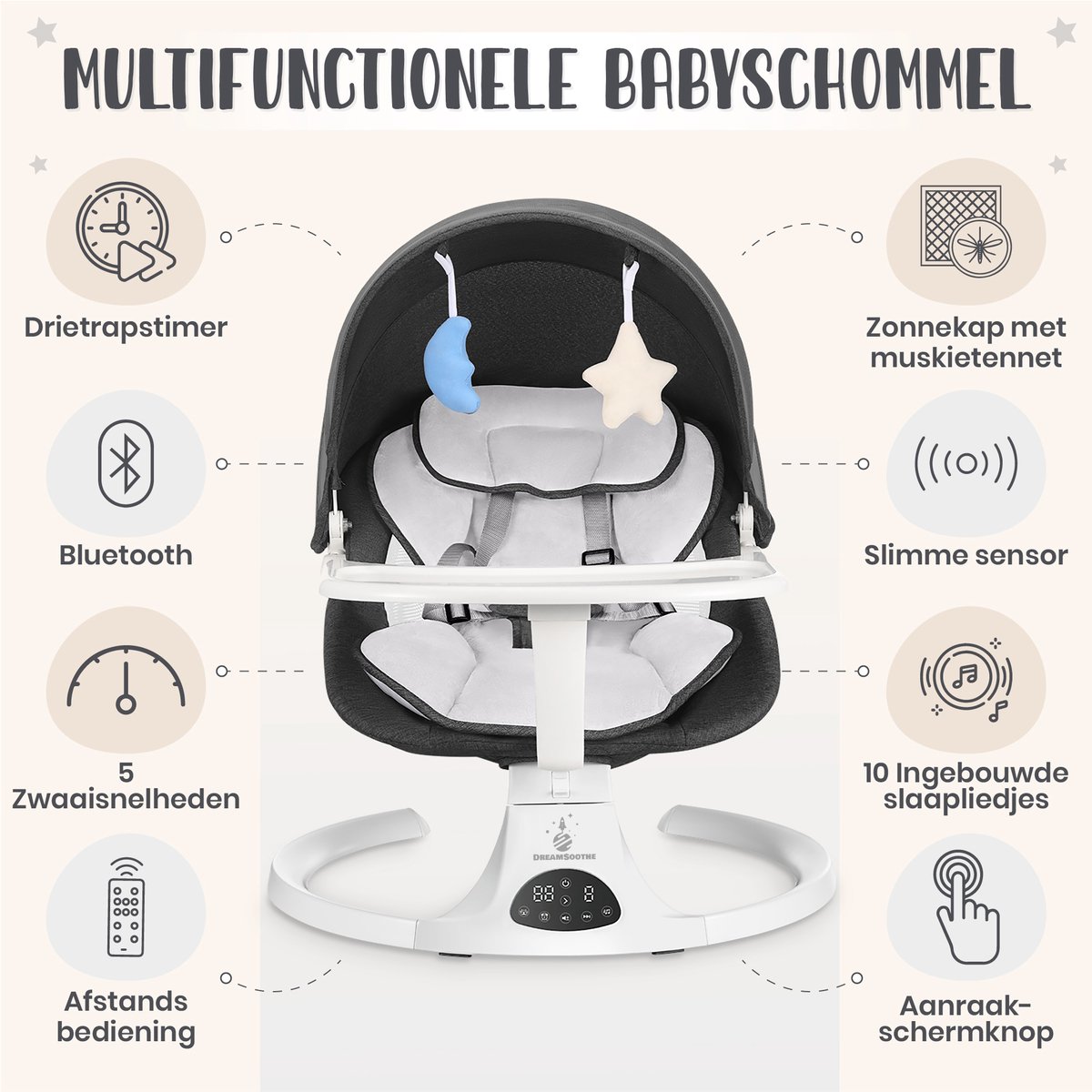 DreamSoothe - 3-in-1 Babyschommel thumbnail 2