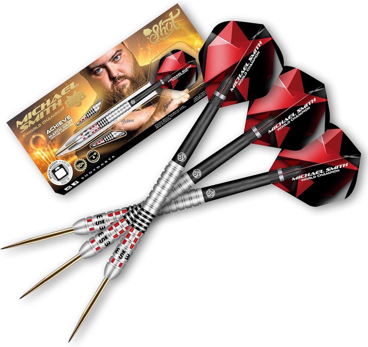 Professionele 90% Tungsten Darts Set voor Heren en Dames - Center Weighted