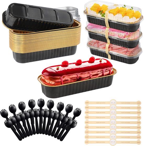 BTSD-home 100 Pack 5 oz vierkante doorzichtige plastic