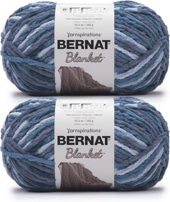 Dik Wolgaren - Polyester - 500 G - 21 M X 2,5 Cm - Melkachtig Wit - Voor Haken Van Manden, Dekens, Tassen & Kussens - Machinewasbaar