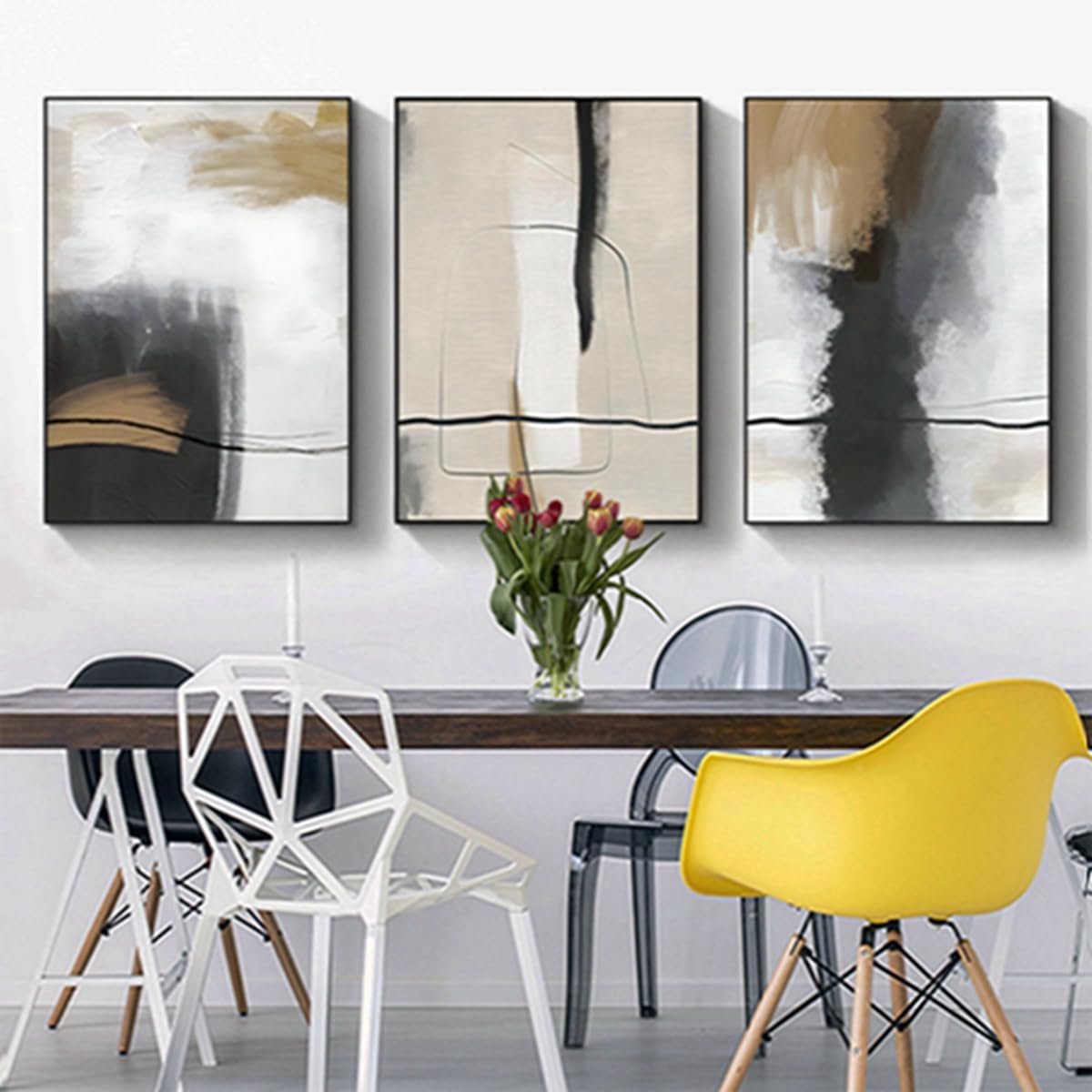 Set van 8 Boho Wanddecoratie Posters Abstracte Planten Kunst voor Woonkamer Slaapkamer 30x40 cm