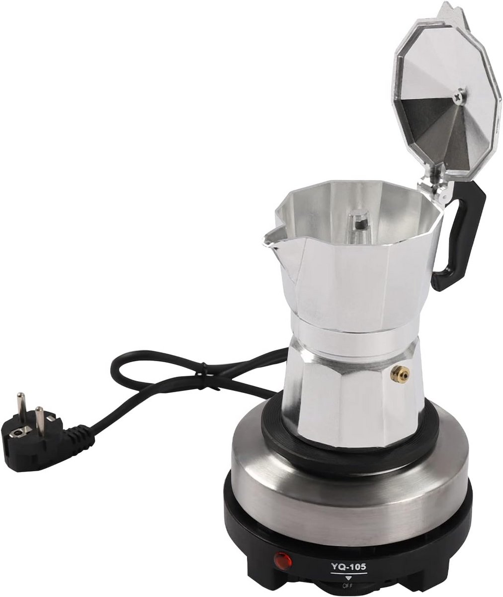 Elektrisch Espressomachine 500W voor Thuis en Kantoor - Rvs
