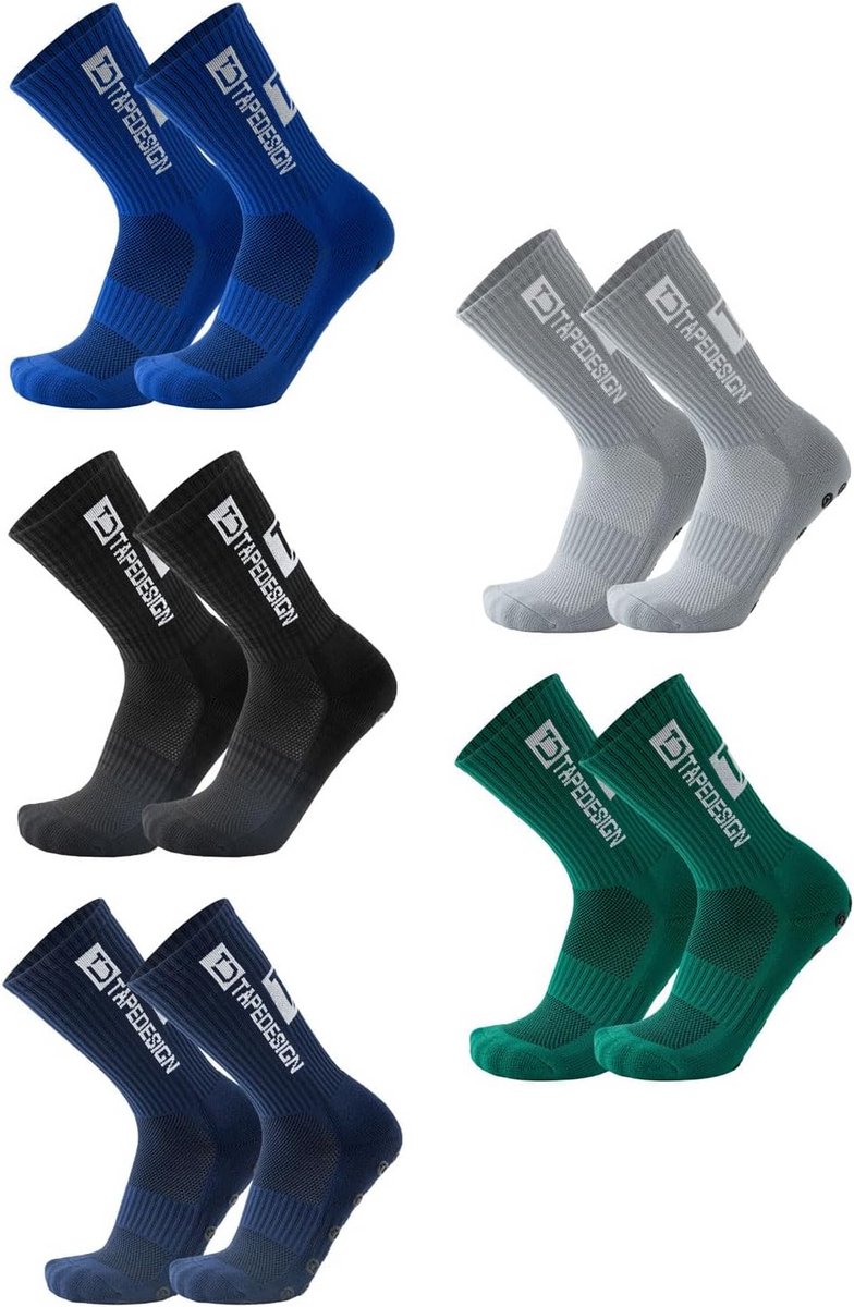 5 Paar Antislip Sportsokken Unisex - Ademend voor Voetbal, Hardlopen of Fitness