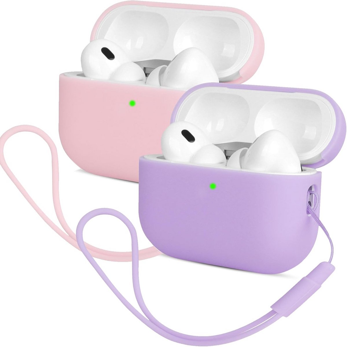 2 Stuks Siliconen Hoesjes voor Draadloze Oortjes Pro 2e Generatie