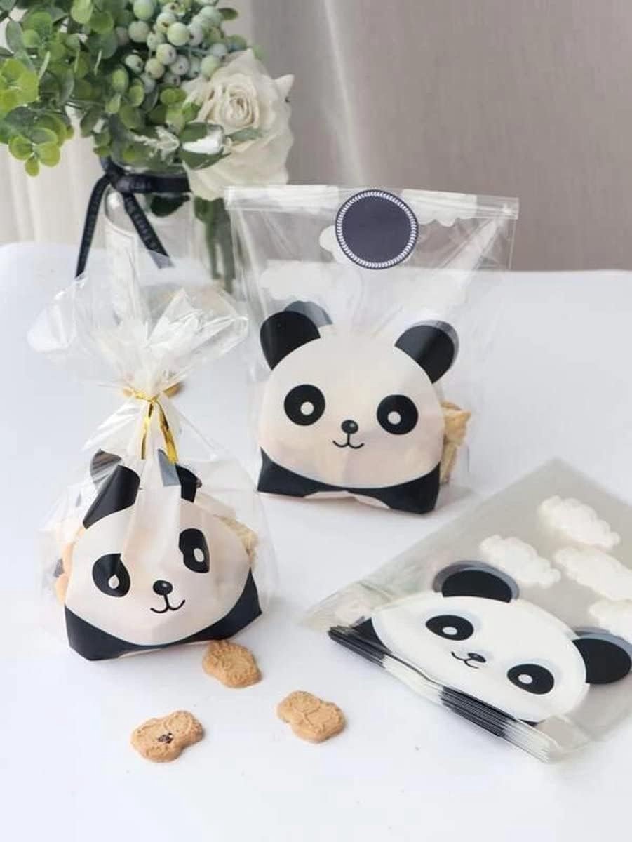 25 Panda Traktatiezakjes met Plakstrip – Ideaal voor Kinderfeestjes