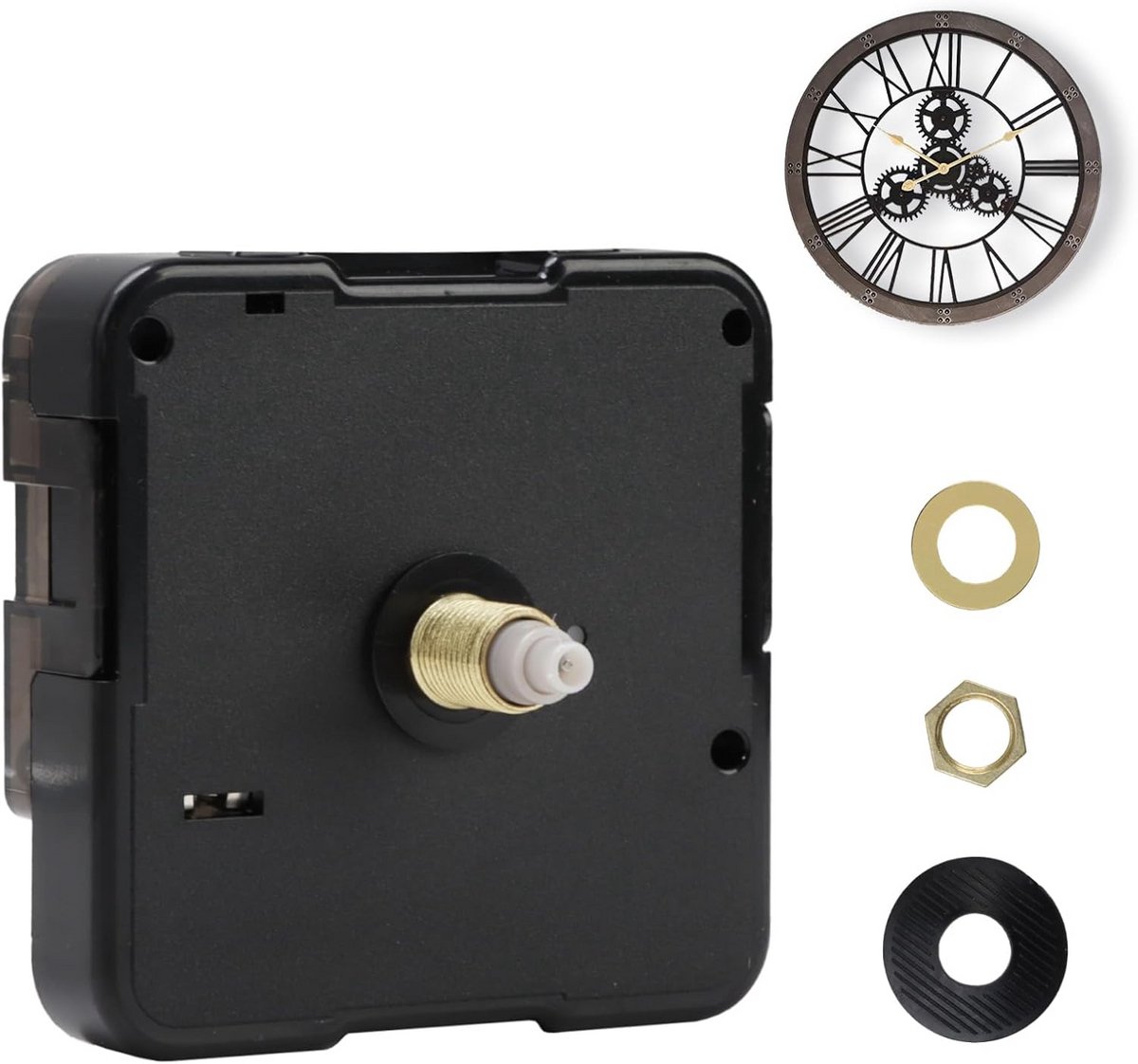 Stille Klok Mechanisme - Hoogwaardig 16mm Uurwerk voor Wandklok