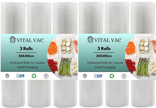 Vacuümzakken voor levensmiddelen, wafeltassen, 100 Vacuümzakken voor levensmiddelen, wafeltassen, 100
