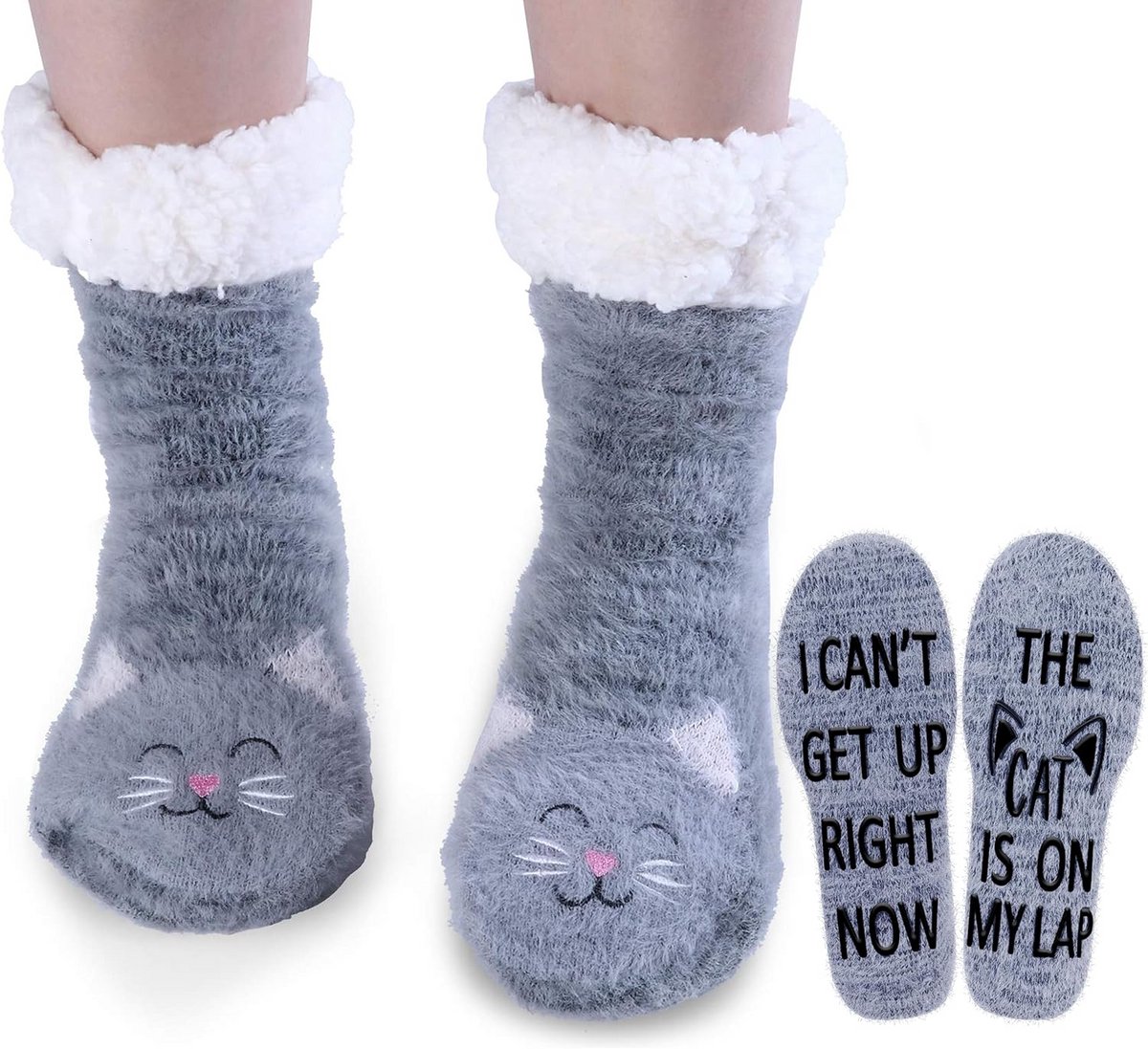 Luxe Antislip Huissokken met Grijpers voor Dames - Warm en Comfortabel Cadeau