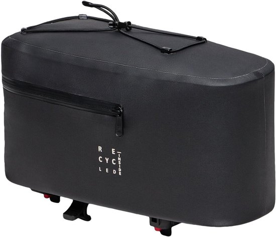 Srcasy Waterdichte Fietstas Voor Bagagedrager – 8 Liter – PU-leer – Met Reflecterende Strips – Voor Woon-werk, Reizen En Outdoor Avonturen