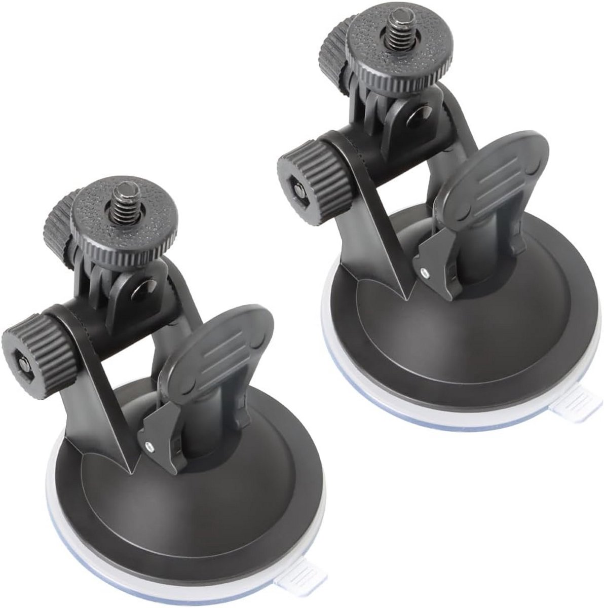 2x Universele Dashcam Zuignap Mount met 1/4 Schroefdraad voor Voorruit Camera Houder