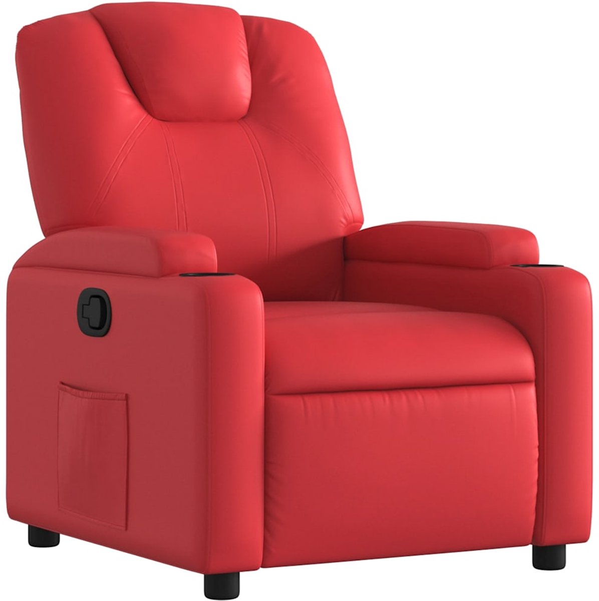vidaXL Fauteuil - verstelbaar - kunstleer - rood