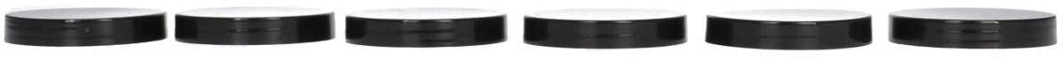 6 x Ronde Pot 150ml PET Kunststof - Transparant met Schroefdeksel Zwart- PET Kunststof BPA-vrij - Plastic Verzamel potten Navulbaar - Met Dop - Lege Potten - 6 stuks