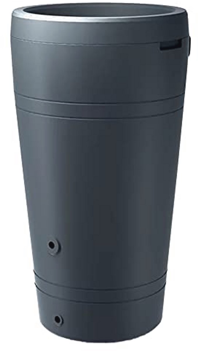 230L Regenwatertank - Antraciet - Compacte Oplossing voor Wateropslag