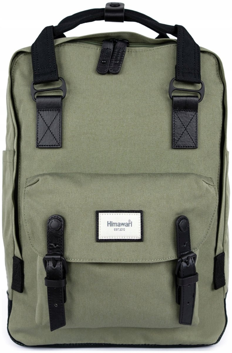 Himawari XL Rugzak Heren - 17 inch, Stadium, Ruim, Kaki