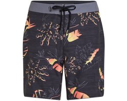 O'Neill Heren Boardshort Lang Zwemshort Hyperfreak Mysto Scallop 19" Zwart Palm Print