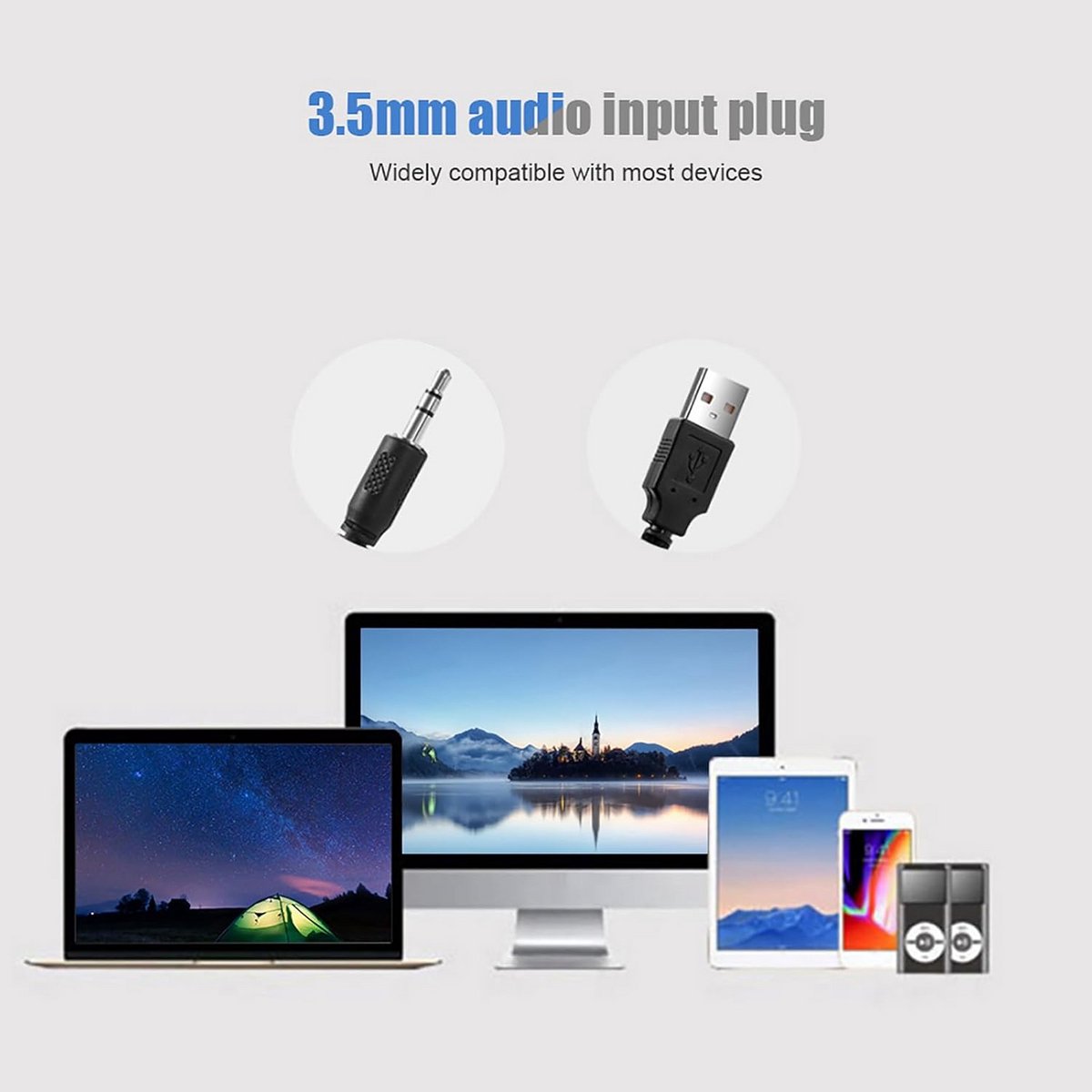 Compacte USB Soundbar Stereo Geluid - afbeelding 2