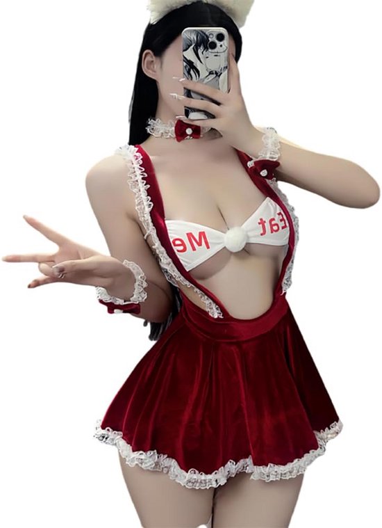 DarkCom Pyjama voor dames met dierenthema, vermomming, onesie voor cosplay, Kerstmis, Halloween, Koe, M