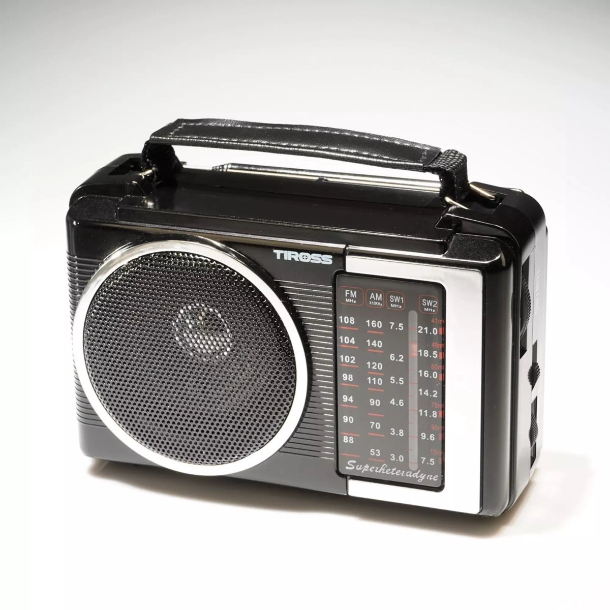 Tiross TS-460 - Draagbare Radio - AM/FM/SW - Telescoopantenne - Netwerk/Batterij Voeding