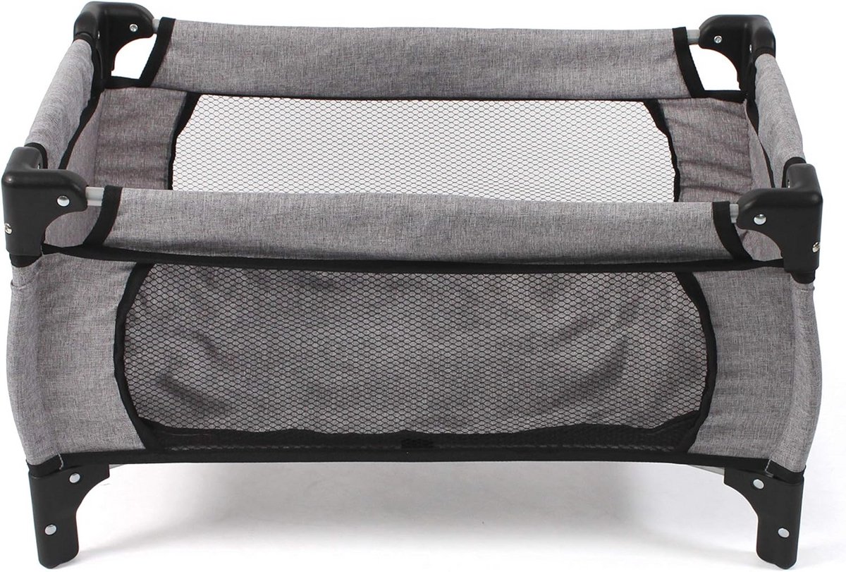 Reisbed deluxe voor poppen in trendy jeans design