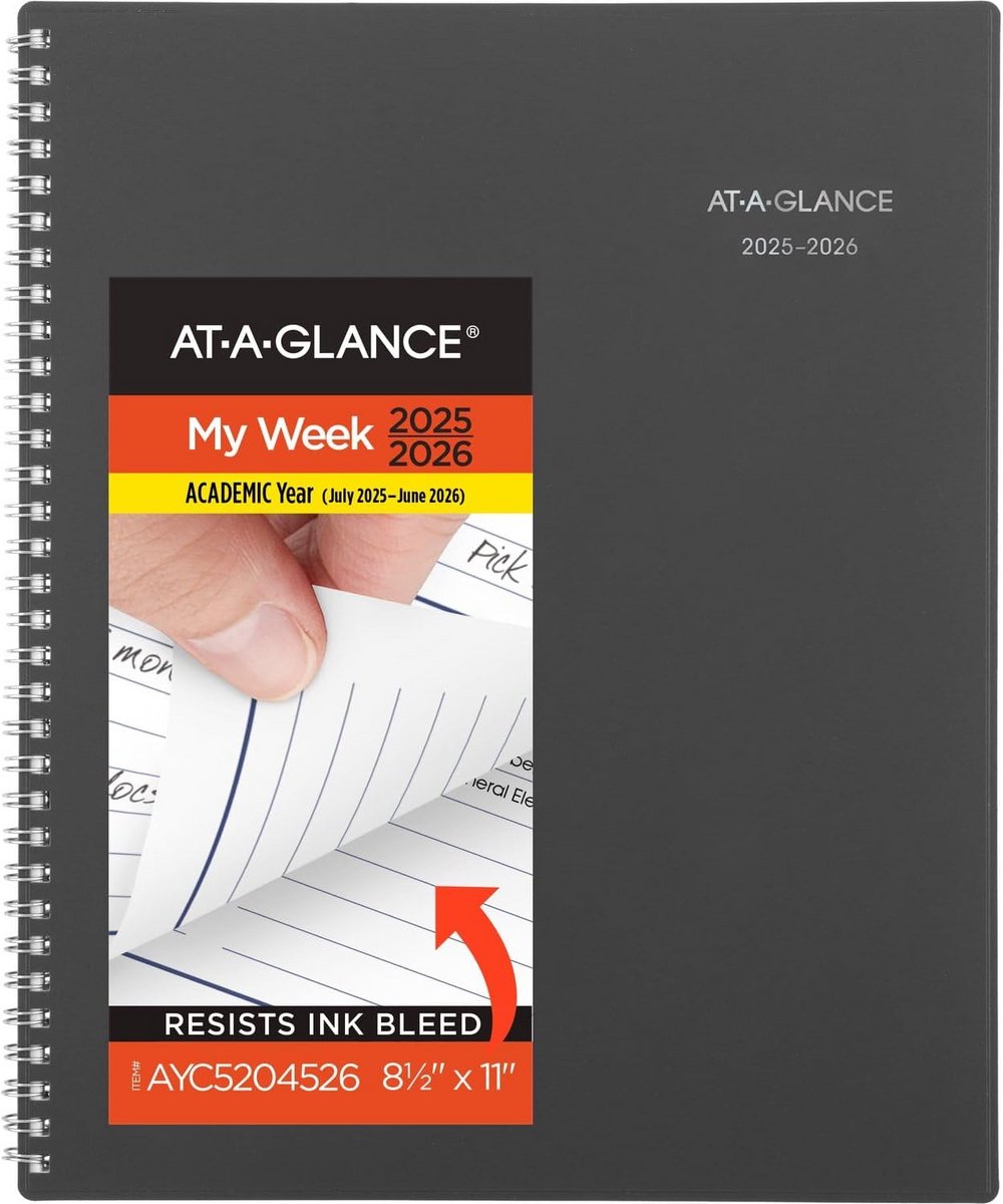 Academische Agenda 2025-2026 Week- en Maandplanner 21.6 x 27.9 cm Groot