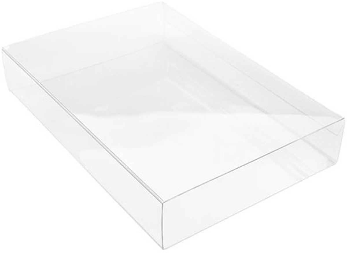 Schuifdeksel Transparant 10,3x2,7x15,2cm (25 Stuks)