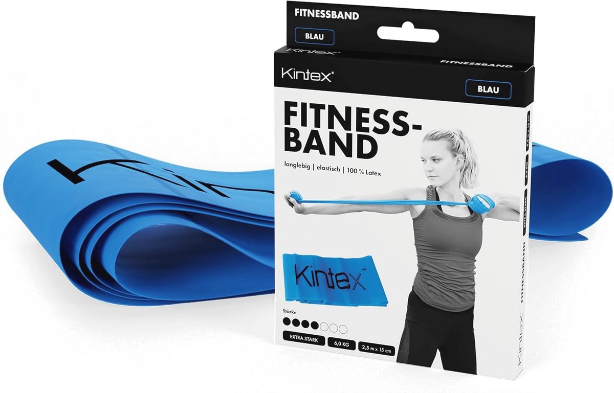 Fitnessband 2,5 m x 15 cm - Draagbare Kinesiologie Band in 7 Dikten voor Krachttraining