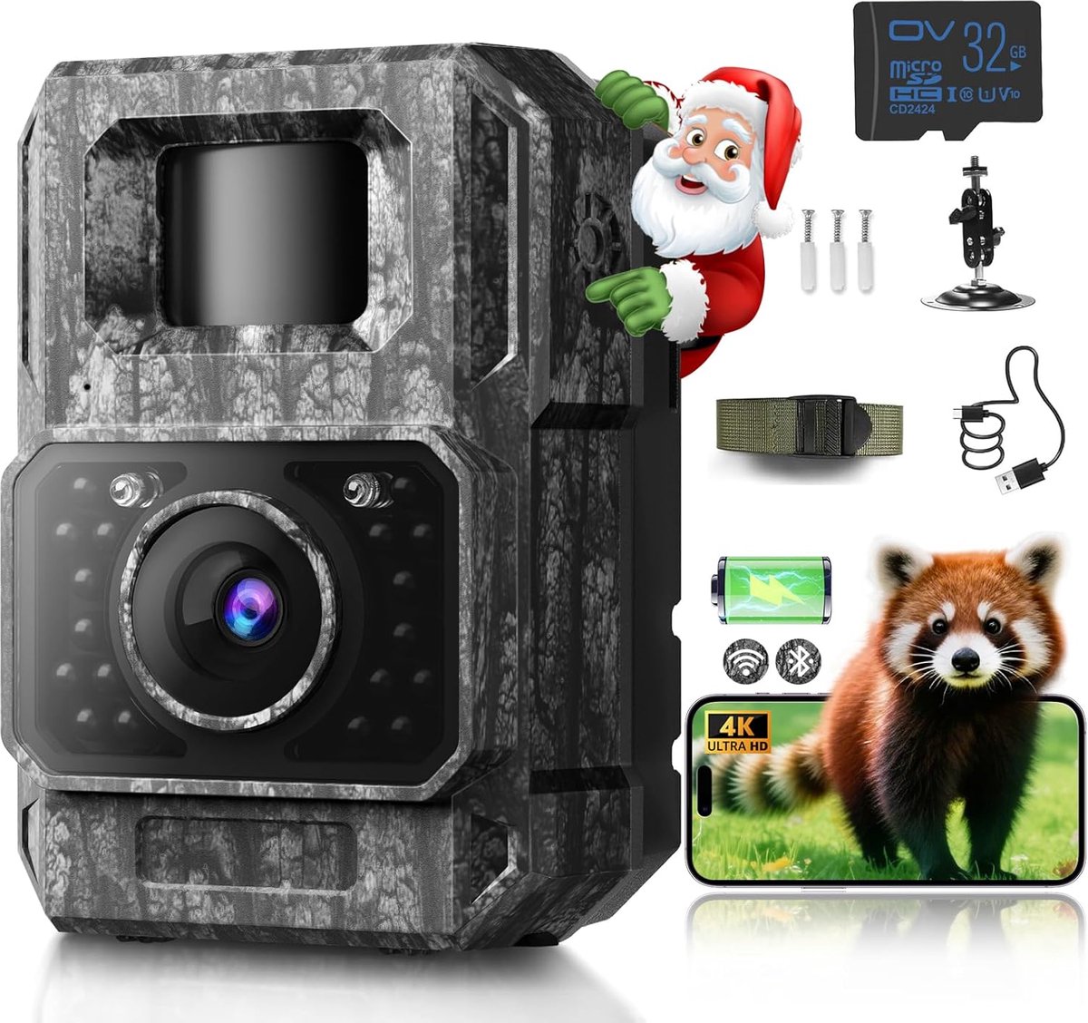 Wildcamera met Nachtzicht - Buitencamera - Waterdicht - Full HD