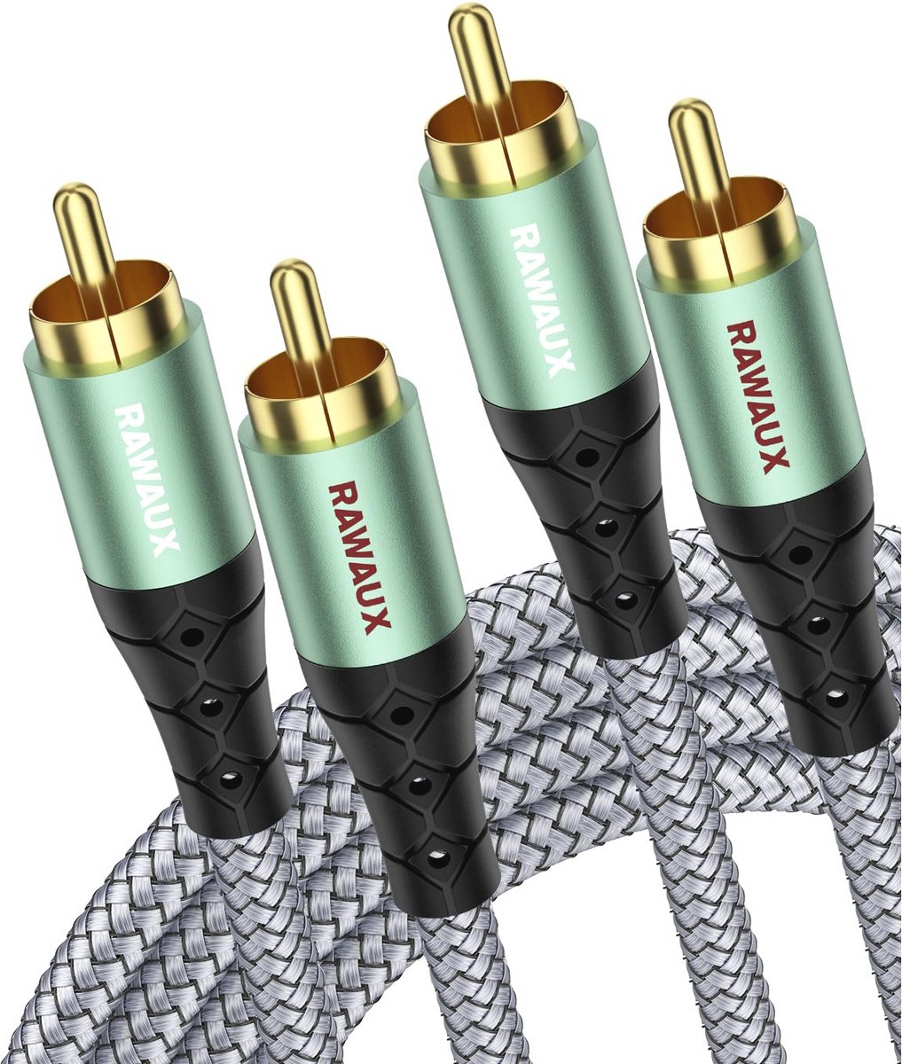 RCA Stereo Audiokabel 8M - 2 RCA Male naar 2 RCA Male