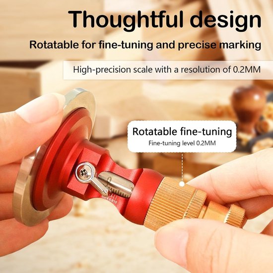 Marking Gauge - Scribing Tool met Micro-Adjustment Functie - Marking