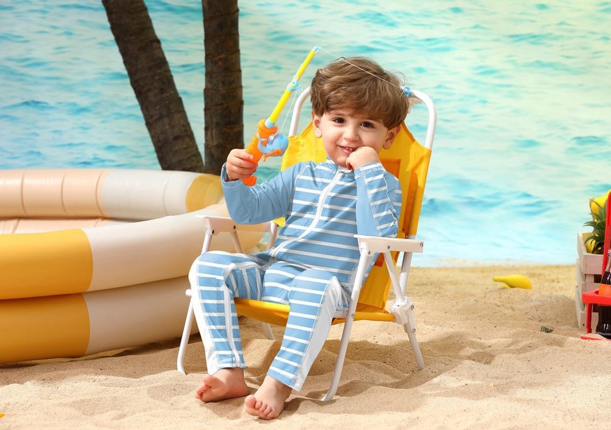 UV bescherming baby zwempak UPF 50+ lange mouw voor jongens en meisjes