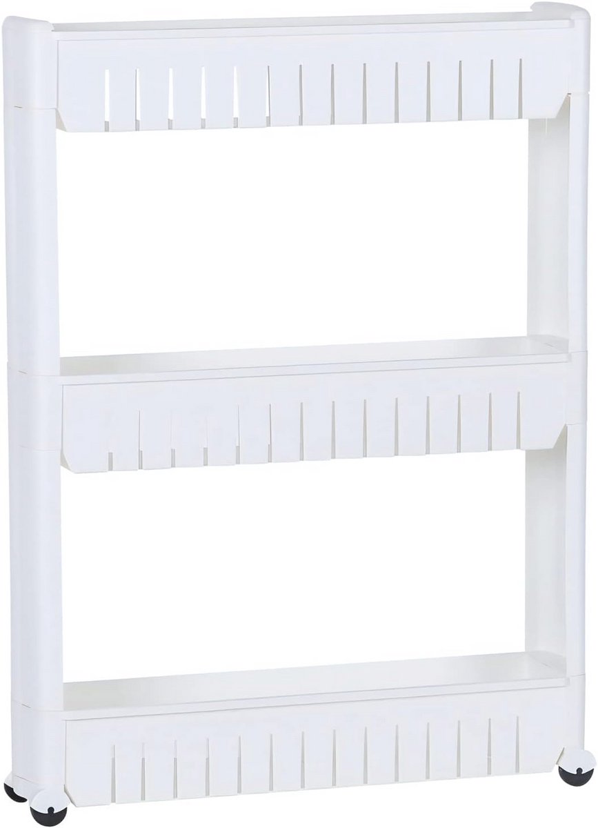 Beweegbare nis plank opslagRack keuken houder kruidenrek wit ruimtebesparend