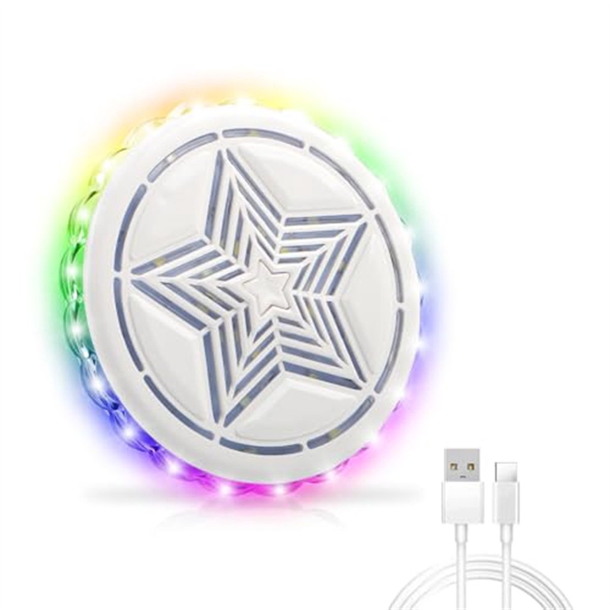 Ynkkvre - Magnetische USB Oplaadbare Auto Interieur LED Licht - Auto Top Verlichting Leeslampje - Auto Sfeer Verlichting - Auto-Camper-Camping-Kast-Slaapkamer - Compacte Sfeervolle Verlichting