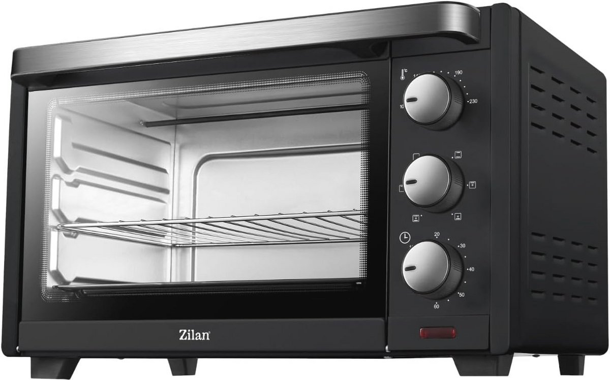 Elektrische convectieoven met binnenlamp en dubbele beglazing - 19 liter