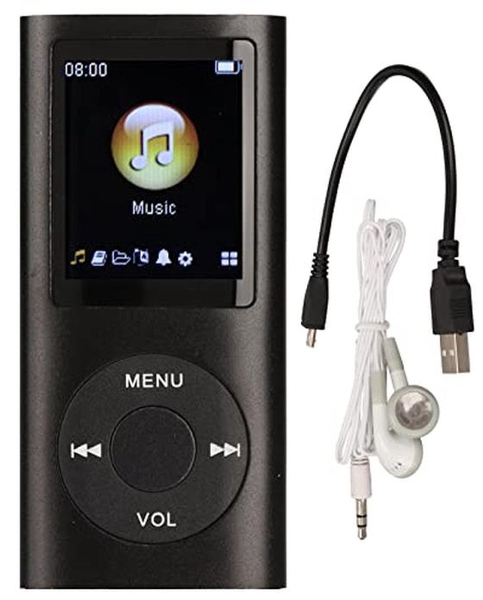 Compacte MP3-speler - Draagbaar met 64 GB Geheugen en 8 Uur Stand-by Tijd
