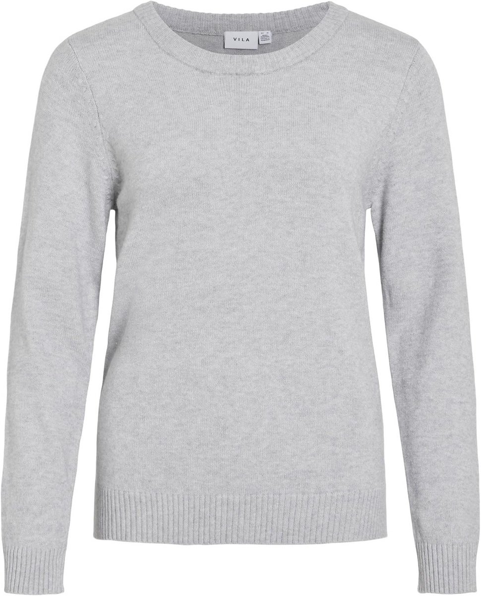 Dames L/S O-neck Gebreide Top - Eenvoudige Basic Pullover