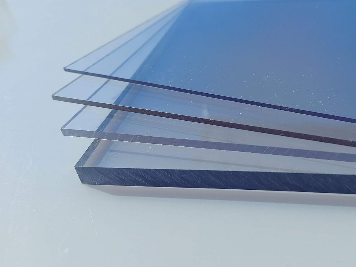 Polycarbonaat UV-plaat transparant (2-20 mm) - Diverse maten en diktes