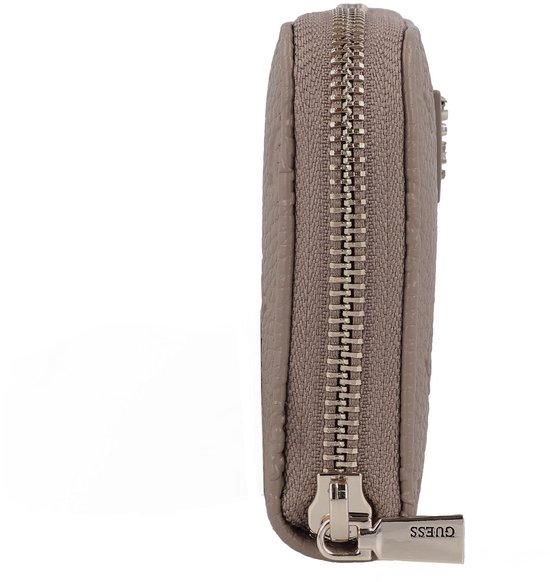 GUESS porte-monnaie Cresidia II SLG Zip Around Wallet Dark Taupe Logo