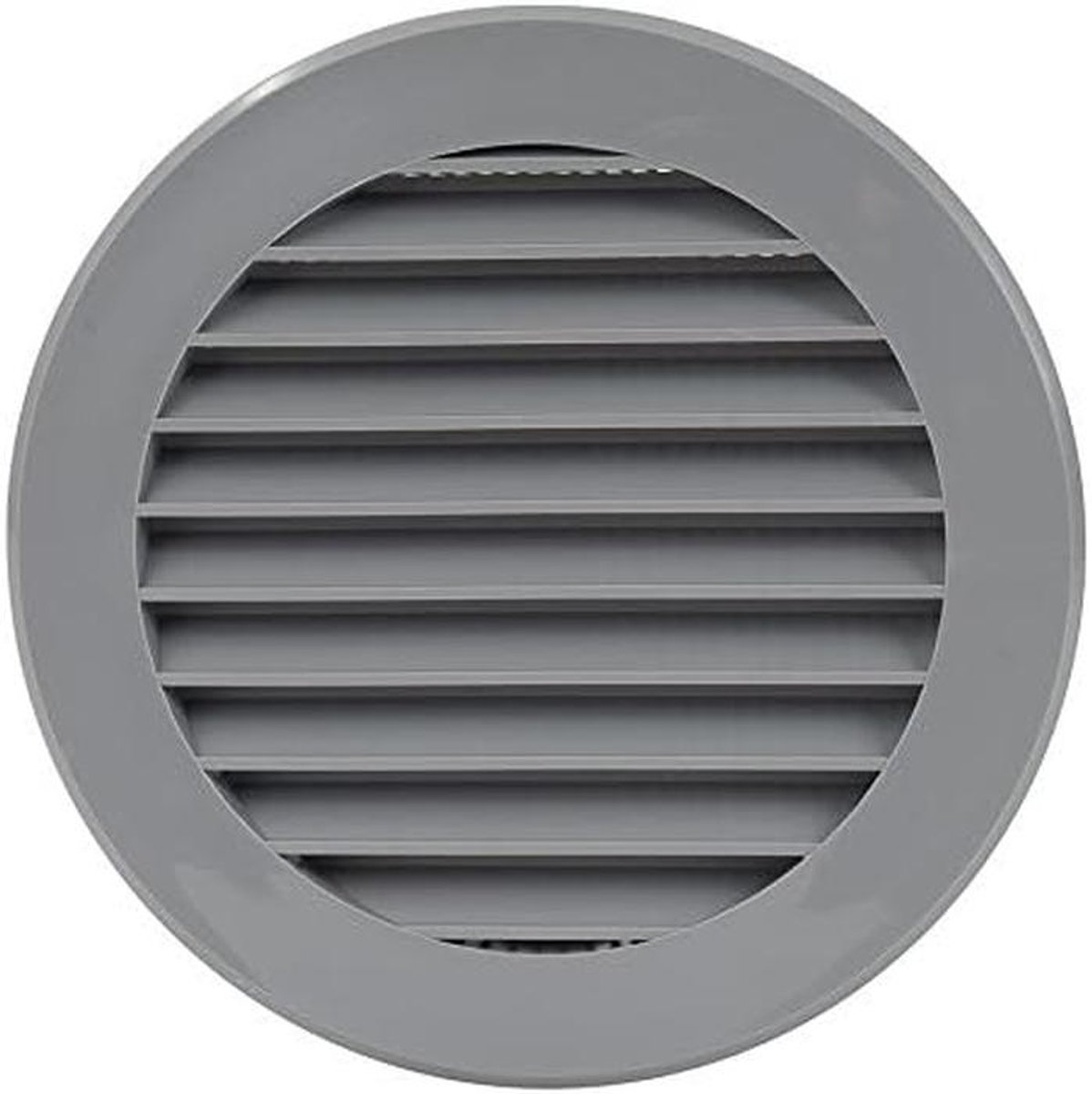 Ventilatierooster Rond - Afvoerrooster Ventilatie - Ruimte Ventileren - Met Insectenbescherming - Ø 100 mm - Grijs